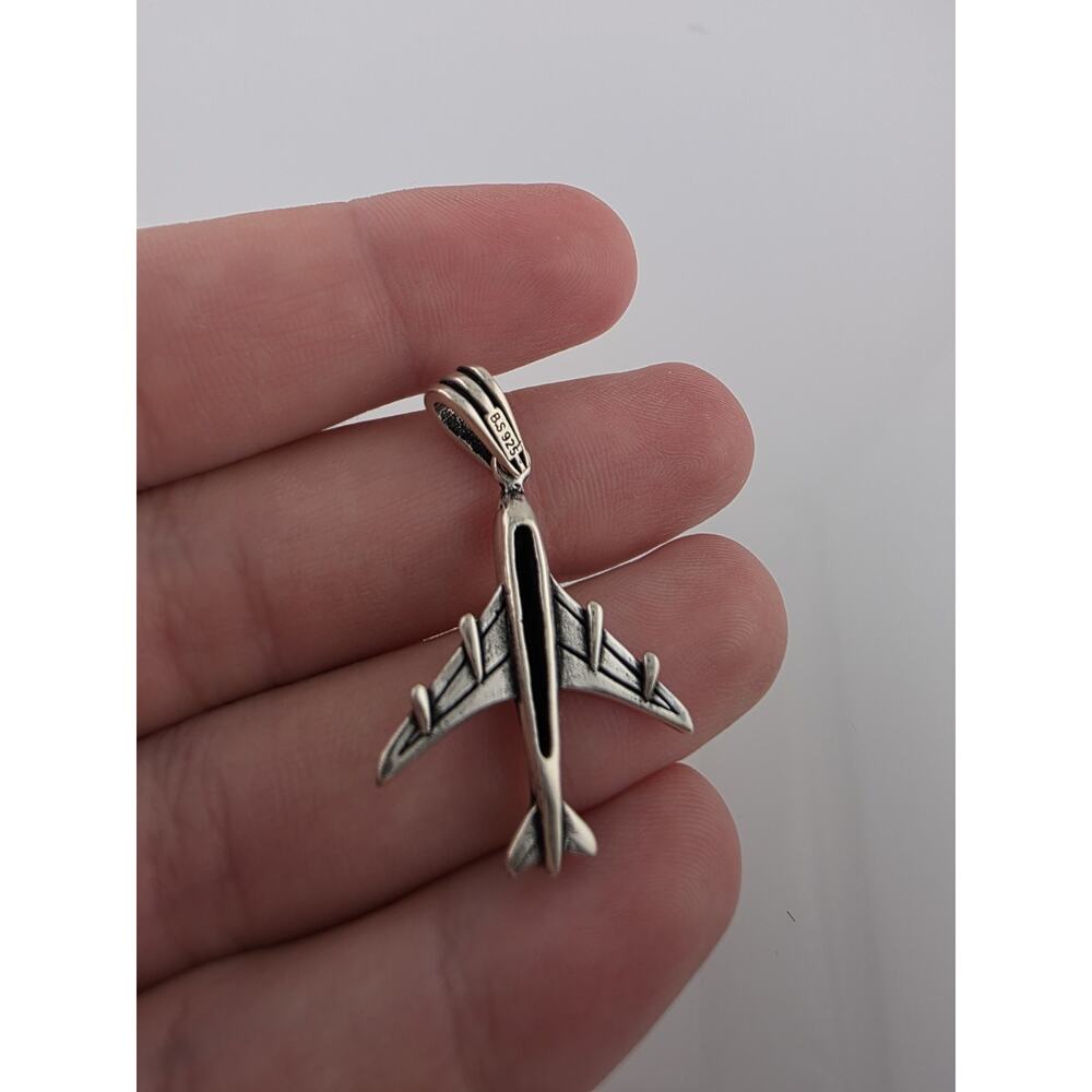 Sterling Silver 925 Plane Pendent - image 4
